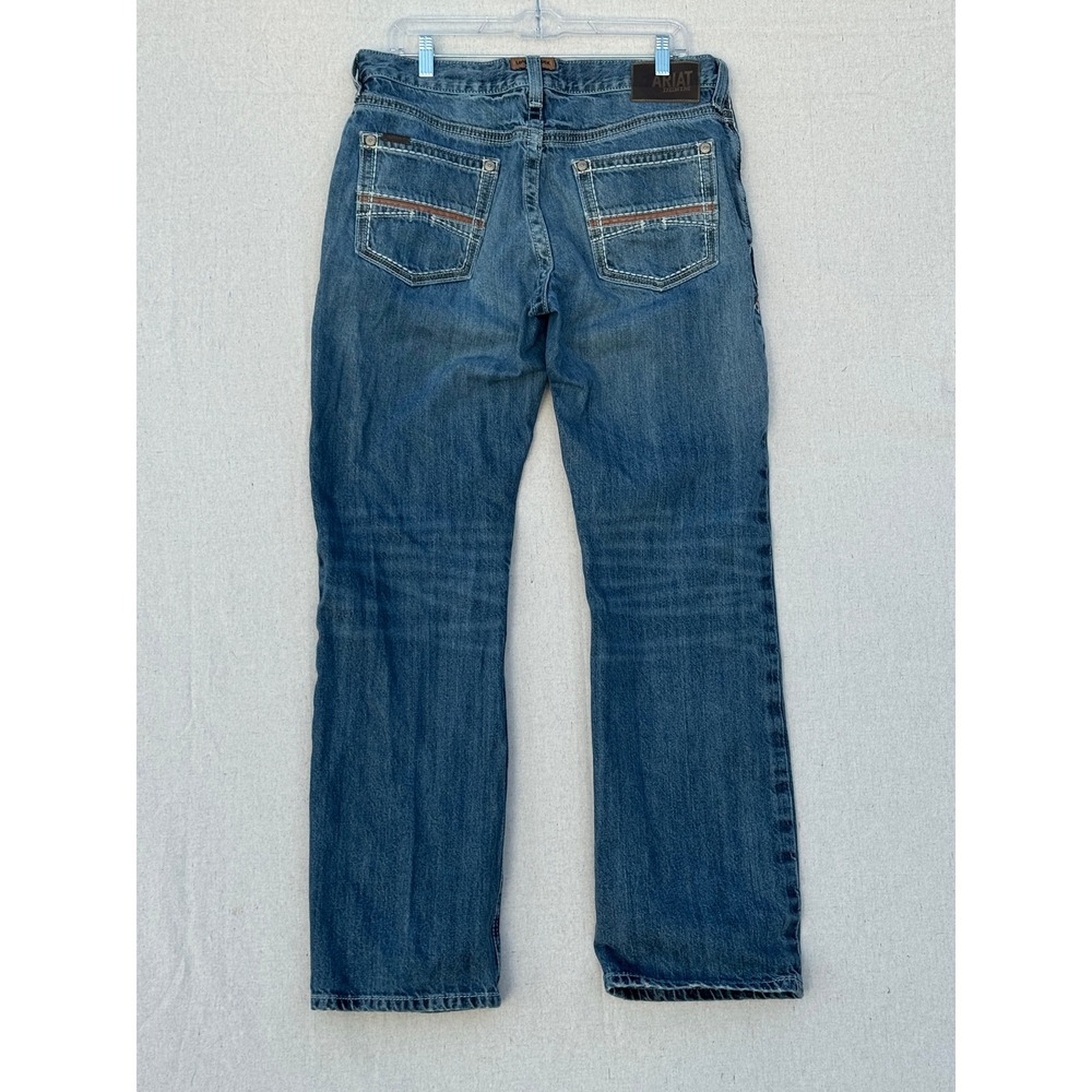 Ariat M4 Relaxed Boot Cut Jeans Mens 34x34 Medium Wash Denim Blue 10022986 - Picture 9 of 16